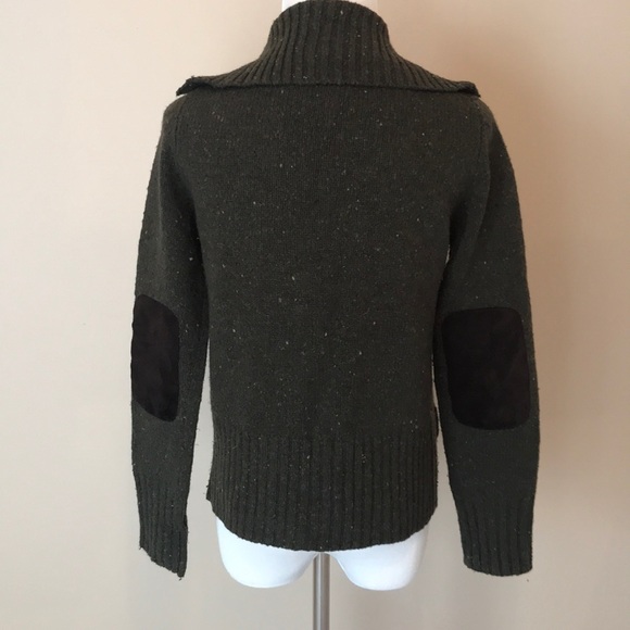 Eddie Bauer olive green shawl collar cardigan XS - Picture 5 of 7